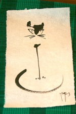 Cat Caligraphy - suggested donation, $35.00