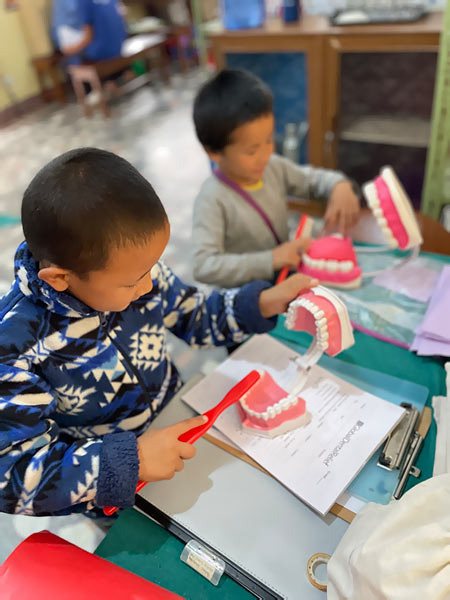 Kids at Dental Clinic 2025 Nepal