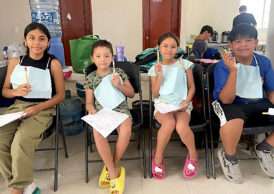 Kids at SmileTree sponsored clinic Mexico